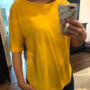 T shirt blouse yellow